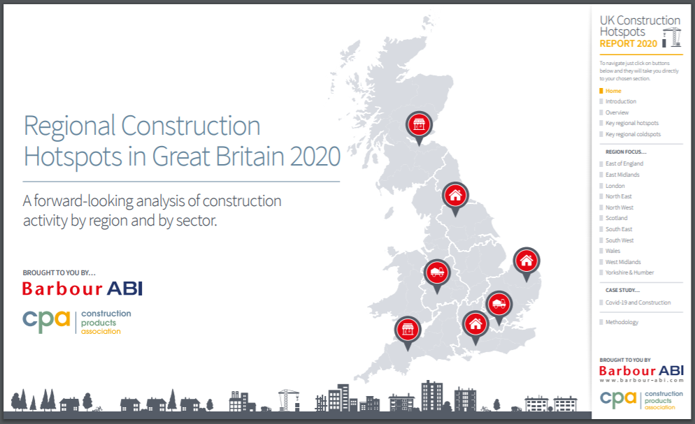 Regional Construction Hotspots in Great Britain 2020