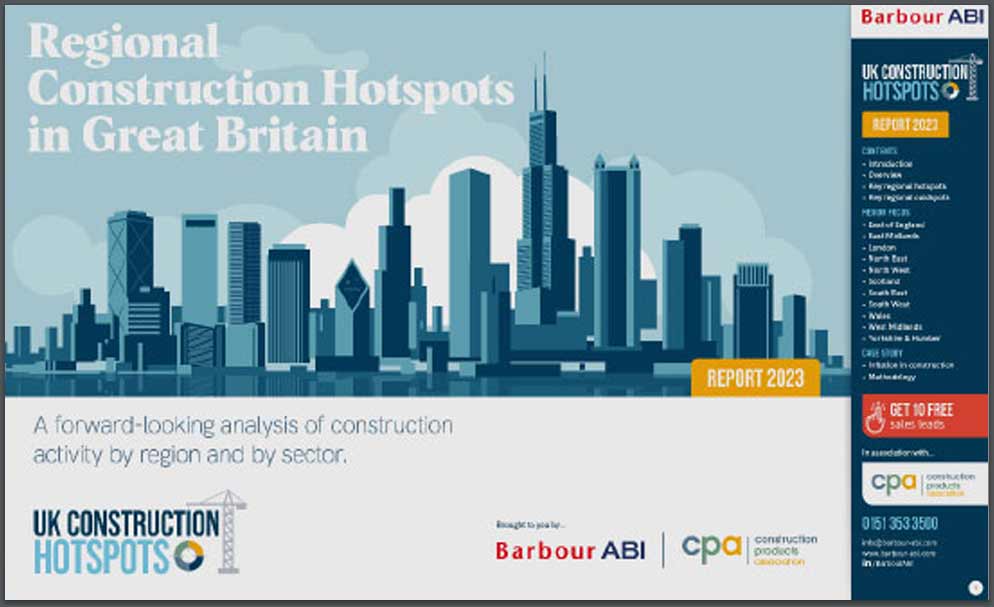 Regional Construction Hotspots in Great Britain 2023