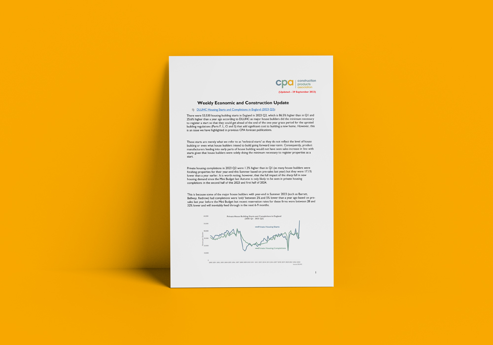 Weekly UK Economic and Construction Update