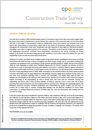 Construction Trade Survey - 2025 Q4