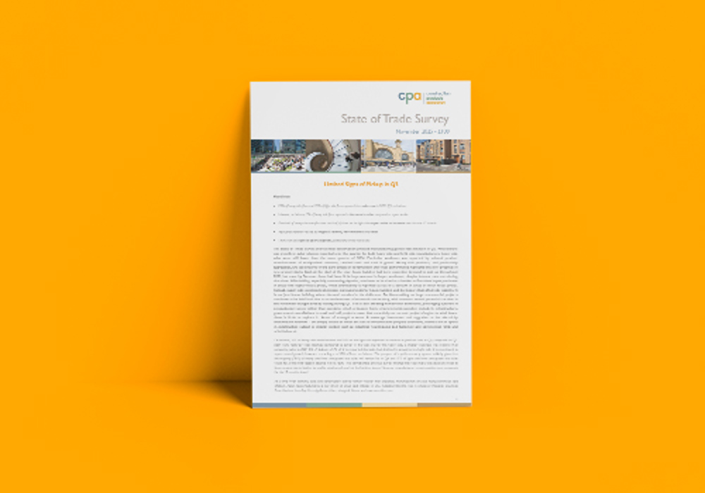 State of Trade Survey (Quarterly)